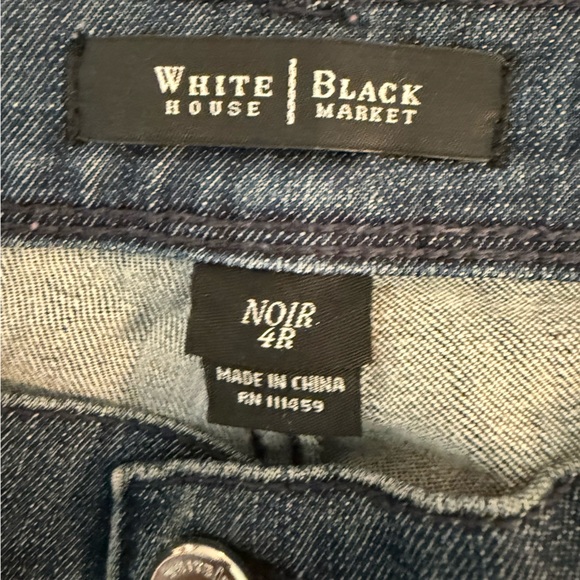White House Black Market Dark Blue Straight Jeans - Picture 4 of 6